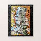 Groeten uit Atlanta Georgia_Vintage Travel Legpuzzel (Verticaal)