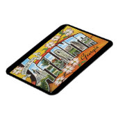 Groeten uit Atlanta Georgia_Vintage Travel Magneet (Linkerzijde)