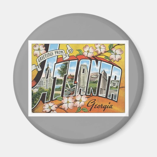 Groeten uit Atlanta Magneet (Voorkant)