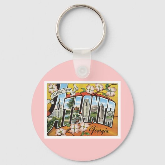 Groeten uit Atlanta Sleutelhanger (Voorkant)