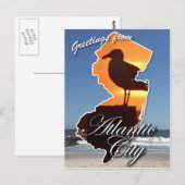 Groeten uit Atlantic City Briefkaart (Voorkant / Achterkant)