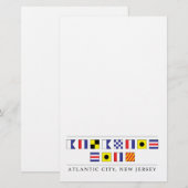 Groeten uit Atlantic City Briefpapier (Voorkant / Achterkant)