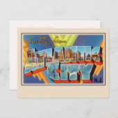 Groeten uit Atlantic City Grote Brief Briefkaart (Voorkant / Achterkant)