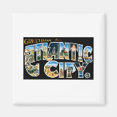 Groeten uit Atlantic City Magneet (Voorkant)