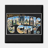 Groeten uit Atlantic City! Magneet (Voorkant)