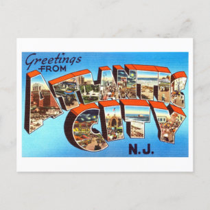  groeten uit Atlantic City, New Jersey Briefkaart
