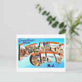  groeten uit Atlantic City, New Jersey Briefkaart (Staand voorkant)