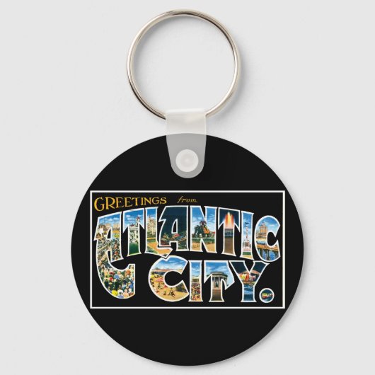 Groeten uit Atlantic City! Sleutelhanger (Voorkant)