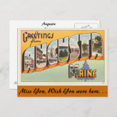 Groeten uit Augusta Briefkaart (Voorkant / Achterkant)