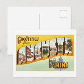  groeten uit Augusta, Maine Briefkaart (Voorkant / Achterkant)
