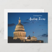 Groeten uit Austin Texas Briefkaart Capitol (Voorkant / Achterkant)