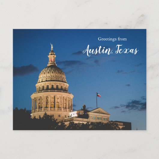Groeten uit Austin Texas Briefkaart Capitol (Voorkant)