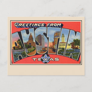 Groeten uit Austin Texas Large Letter Briefkaart