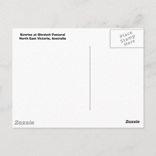 Groeten uit Australië Briefkaart (Achterkant)