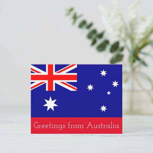 Groeten uit Australië - briefkaart (Staand voorkant)