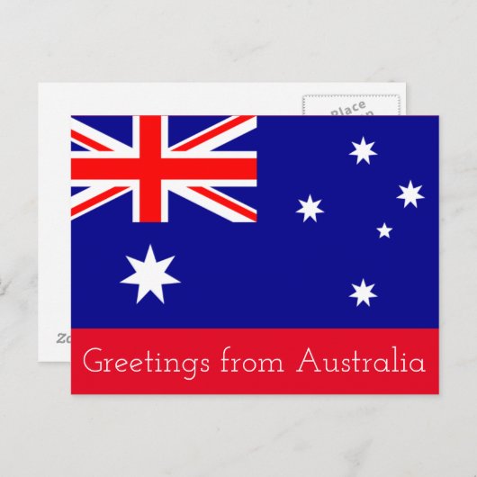 Groeten uit Australië - briefkaart (Voorkant / Achterkant)