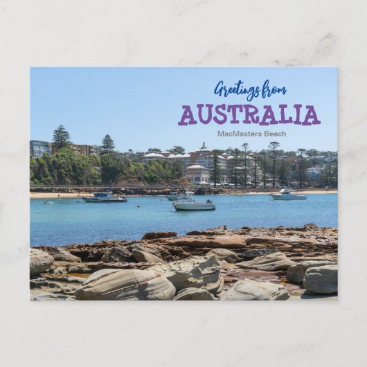 Groeten uit Australië MacMasters Beach Briefkaart (Voorkant)