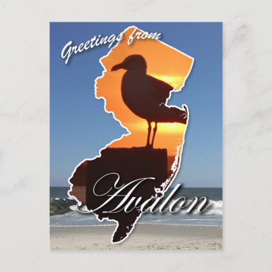 Groeten uit Avalon Briefkaart (Voorkant)