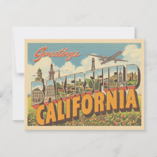 "Groeten uit Bakersfield, Californië" Briefkaart