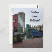 Groeten uit Baltimore Briefkaart (Voorkant / Achterkant)