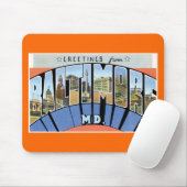 Groeten uit Baltimore, Maryland. Muismat (Met muis)