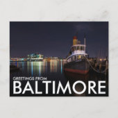 Groeten uit Baltimore, Maryland, Verenigde Staten Briefkaart (Voorkant)