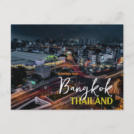 Groeten uit Bangkok Thailand Briefkaart (Voorkant)