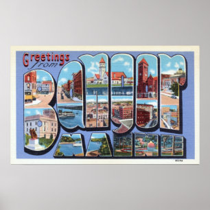 groeten uit Bangor Maine Travel Poster