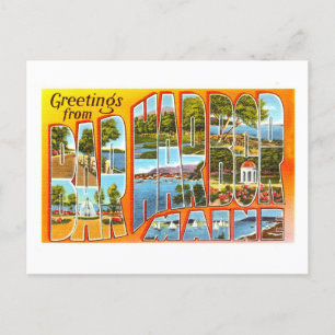  groeten uit Bar Harbor, Maine, Briefkaart