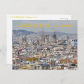 Groeten uit Barcelona! Briefkaart (Voorkant / Achterkant)