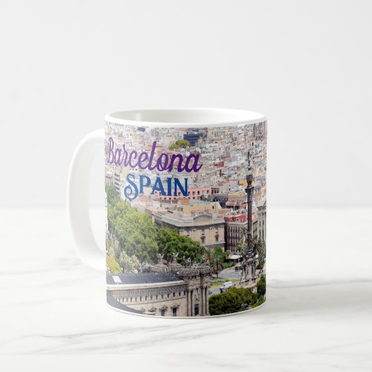 Groeten uit Barcelona Spanje Koffie Mok (Voorkant links)