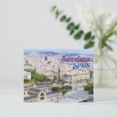 Groeten uit Barcelona Spanje Reizen Briefkaart (Staand voorkant)