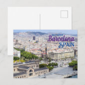 Groeten uit Barcelona Spanje Reizen Briefkaart (Voorkant / Achterkant)