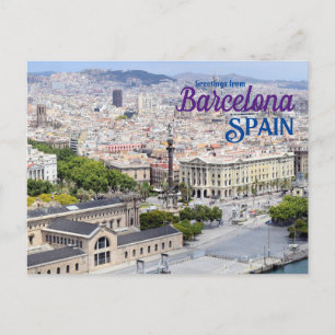 Groeten uit Barcelona Spanje Reizen Briefkaart
