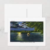 Groeten uit Barnesville, Minnesota - Moonlight Briefkaart (Voorkant / Achterkant)