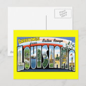 Groeten uit Baton Rouge, Louisiana Briefkaart (Voorkant / Achterkant)