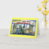 Groeten uit Baton Rouge, Louisiana Kaart (Gele Bloem)