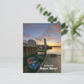 Groeten uit Belfast, Maine. Briefkaart (Staand voorkant)