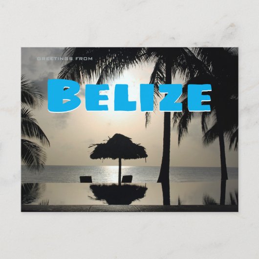 Groeten uit Belize Briefkaart (Voorkant)