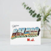 Groeten uit Belmar New Jersey Briefkaart (Staand voorkant)