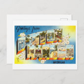  groeten uit Benton Harbour, Michigan Briefkaart (Voorkant / Achterkant)