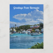 Groeten uit Bermuda Turquoise Water Beach Briefkaart (Voorkant)