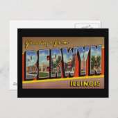 Groeten uit Berwyn Illinois Briefkaart (Voorkant / Achterkant)