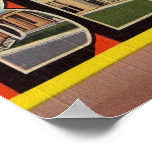 Groeten uit Berwyn Illinois Poster (Hoek)