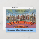 Groeten uit Bethlehem Briefkaart (Voorkant / Achterkant)