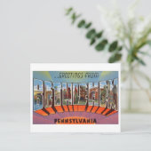 groeten uit Bethlehem, Pennsylvania Briefkaart (Staand voorkant)