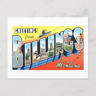  groeten uit Billings, Montana, Briefkaart