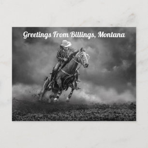 Groeten uit Billings, Montana Rodeo Briefkaart