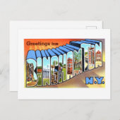  groeten uit Binghamton, New York, Briefkaart (Voorkant / Achterkant)
