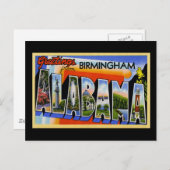 Groeten uit Birmingham Alabama Briefkaart (Voorkant / Achterkant)